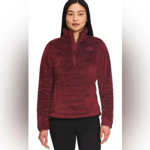 THE NORTH FACE Women's Osito ¼ Zip Pullover, Cordovan Sz XS #005